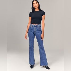 NWOT Abercrombie & Fitch High Rise The Vintage Flare Jeans Size 26